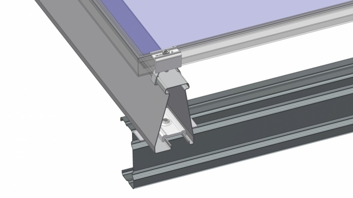 These purlins not only provide stability, but also act as cable ducts.