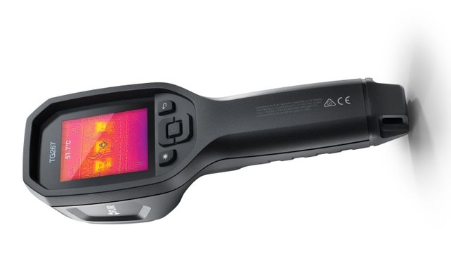 The Flir TG267 allows technicians to examine equipment and identify issues from a safe distance.