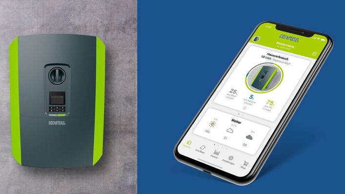 The app creates a virtual connection between your inverter and your smart phone.
