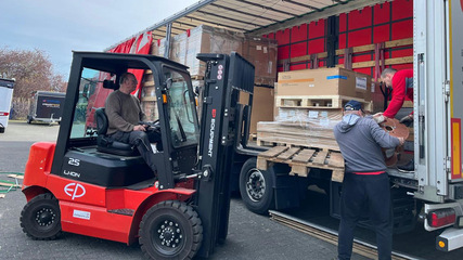 Loading underway at the Paderborn depot