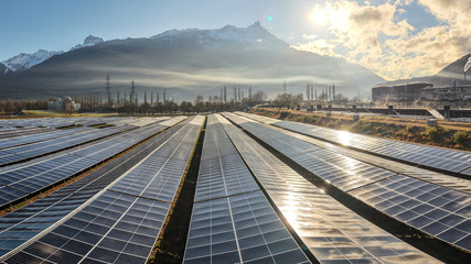 Morning mist lifts, the modules catch the first light – with a double-sided insertion profile