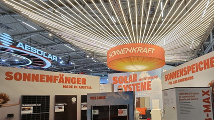 Made in Austria, displayed in Munich, visible from some distance