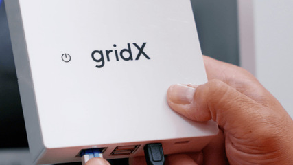The Gridbox connects a single charge point to GridX's cloud-based platform